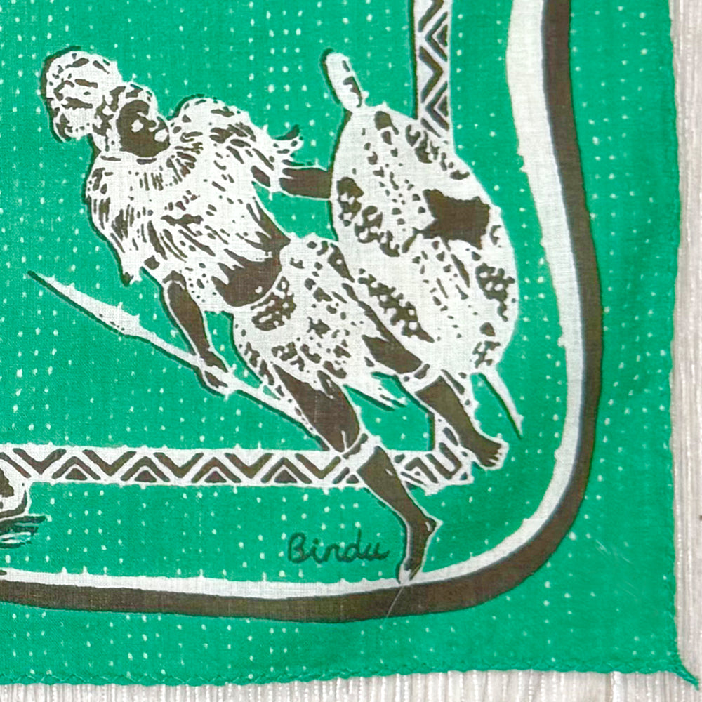 Africa2 マッププリント バンダナ Green / BBB1312 Africa2-c2