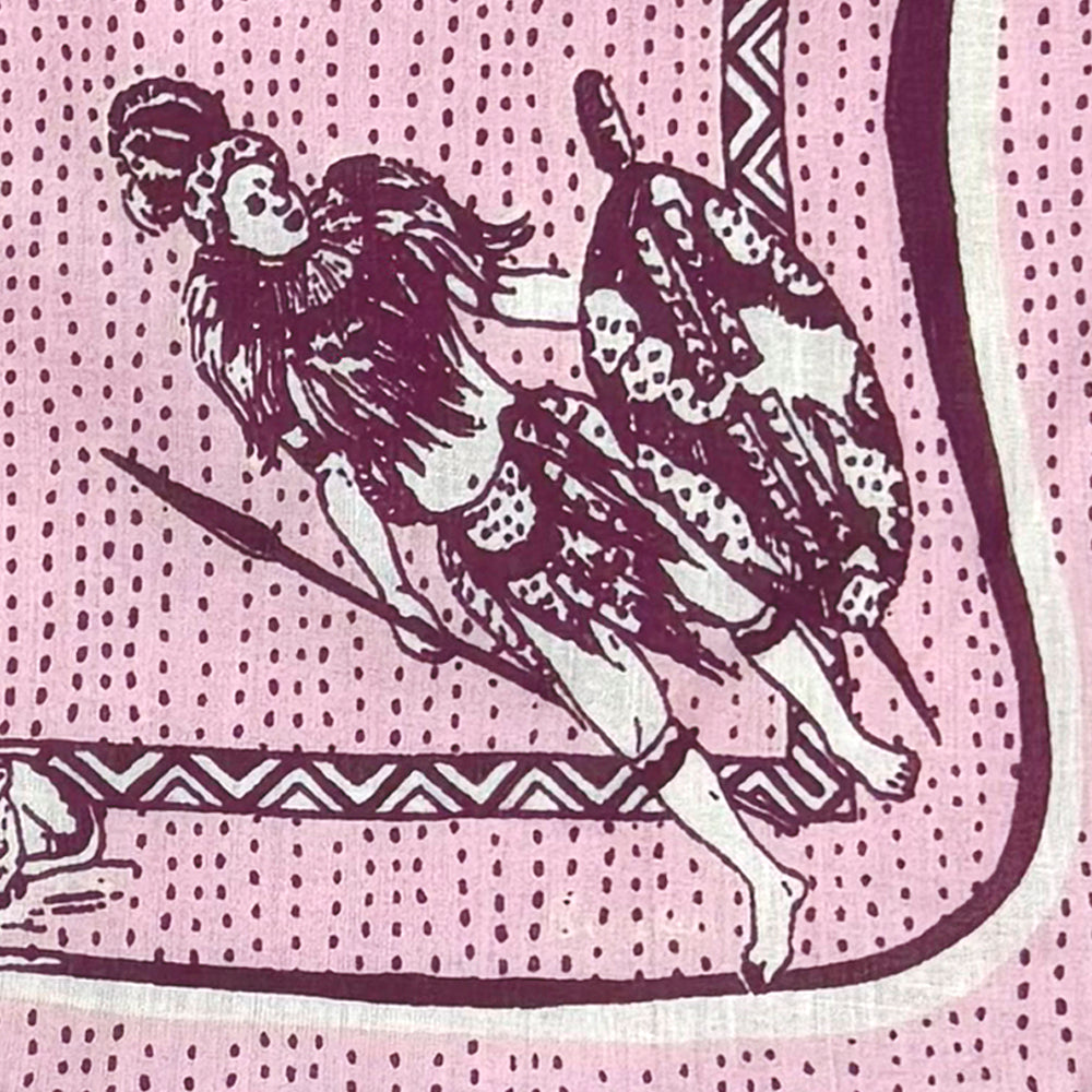 Africa2 マッププリント バンダナ Pink / BBB1312 Africa2-c1