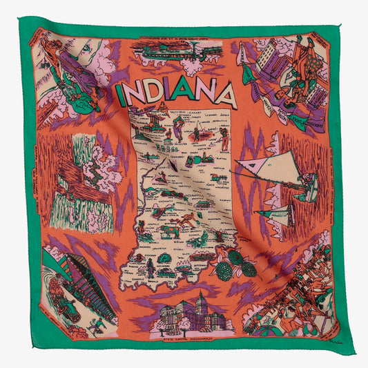 Indiana マップバンダナ Purple / BBB1312-Indiana-c2