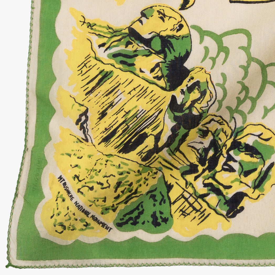 South Dakota Map Print Bandana Yellow / BBB1312 SouthDakota-c1