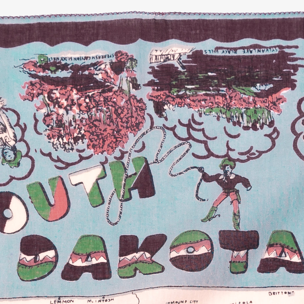 サウスダコタ マッププリント バンダナ Saxe / BBB1312 SouthDakota-c2
