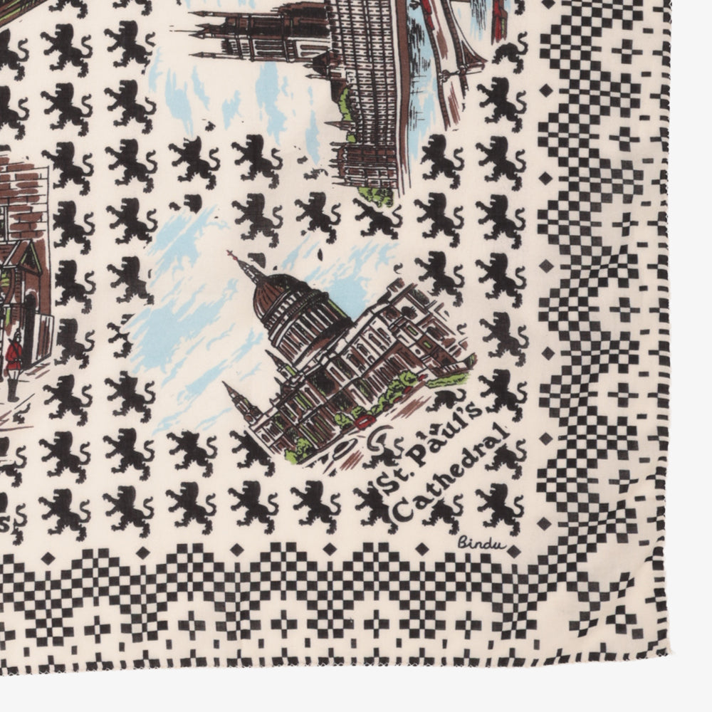 London Cotton Viyella Scarf Natural / BBB1313Viyella-London-c1