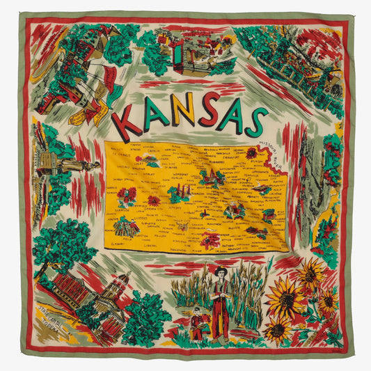Kansas スカーフ Red / BBB1313-Kansas-c1