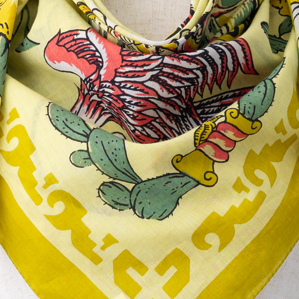 ティファナ2 マッププリント スカーフ Yellow / BBB1313 Tijuana2-c2