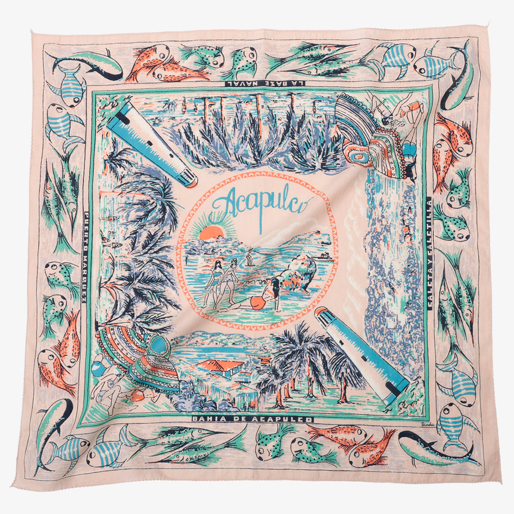 Acapulco スモールスカーフ Natural / BBB2139-64-Acapulco-c2 – Bindu