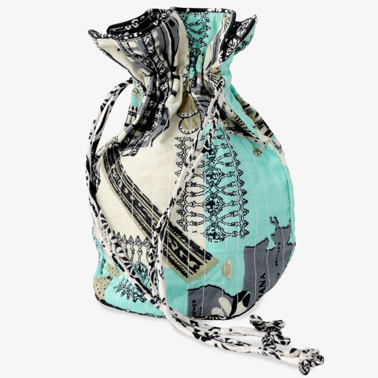 バンダナ エコポーチ・NewOrleans/TF Blue