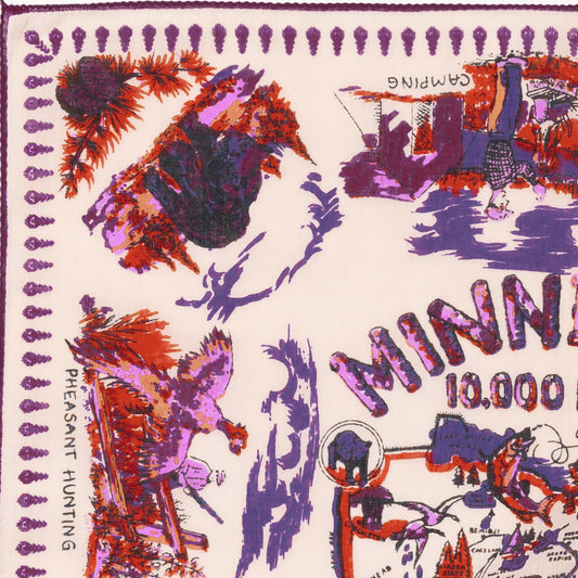 ミネソタ マッププリント バンダナ Red / BBB1312-Minnesota-c1