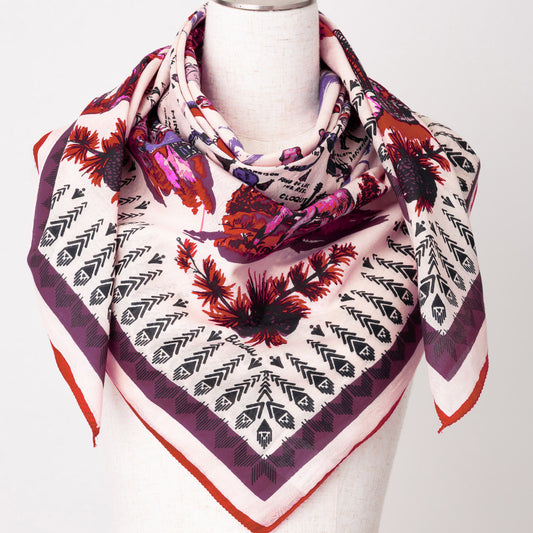 ミネソタ マッププリント スカーフ Red / BBB1313-Minnesota-c1