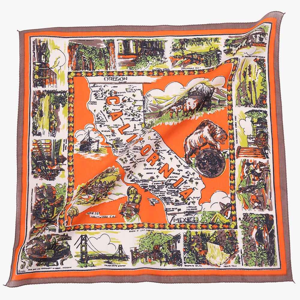 CA3 マップバンダナ Orange / BBB1312-CA3-c1 – Bindu Web Shop