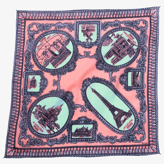 NEW PARIS (new パリス)・マッププリント バンダナ・Pink