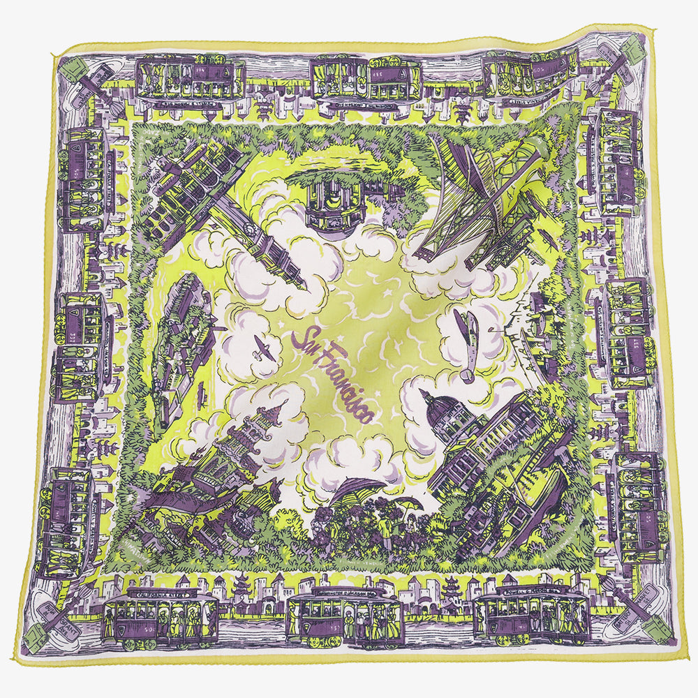 SF マップスカーフ Yellow / BBB1313-SF-c4