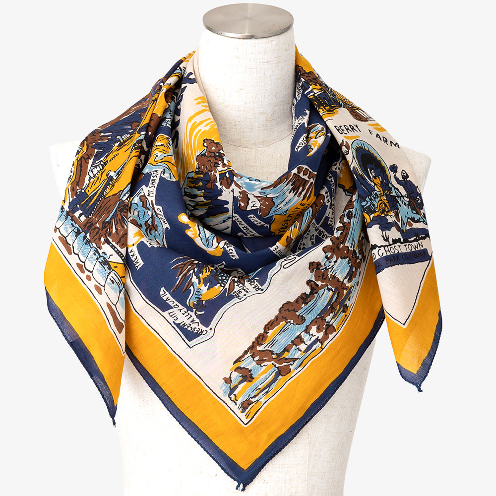 CA1 マップスカーフ Gold / BBB1313-CA1-c1 – Bindu Web Shop