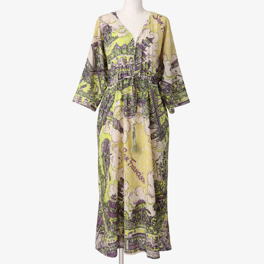 SF ルレックスロングドレス Yellow / BM-2023-FesLong-26ss-c4