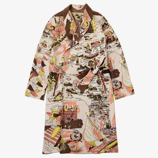 フランネルガウン NEW YORK Pink / BM527NY-FN-25fw-c2