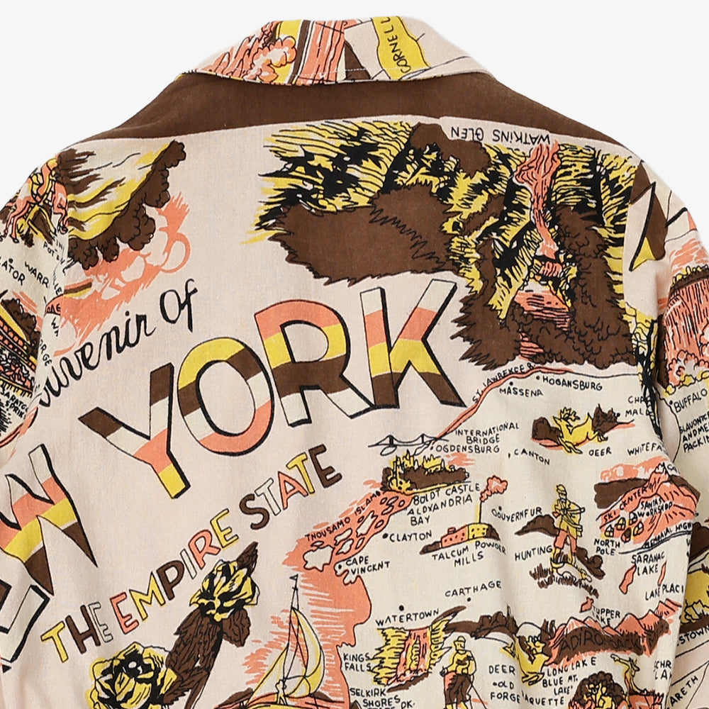 フランネルガウン NEW YORK Pink / BM527NY-FN-25fw-c2