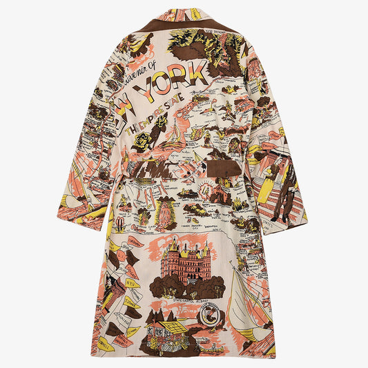 フランネルガウン NEW YORK Pink / BM527NY-FN-25fw-c2