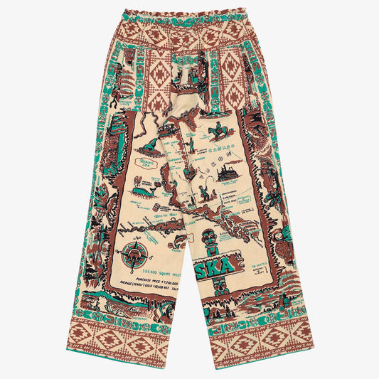 Cotton Flannel Easy Pants / BM80320NY-FN-26fw-c1 ALASKA Brown