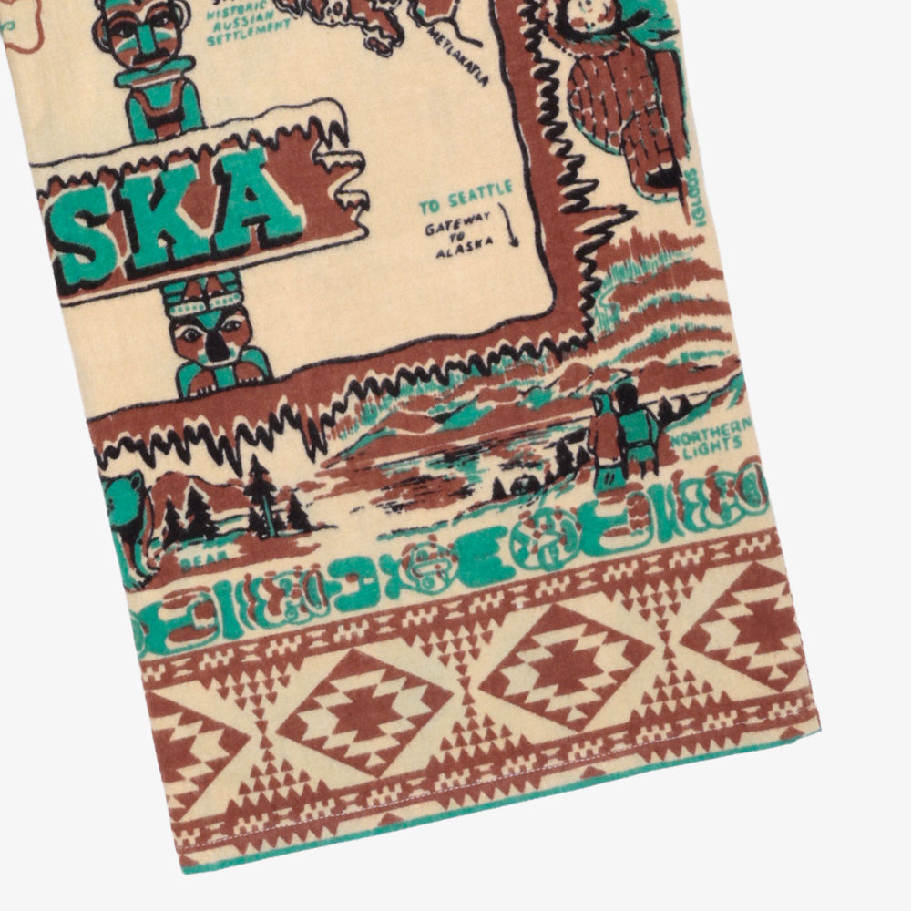 Cotton Flannel Easy Pants / BM80320NY-FN-26fw-c1 ALASKA Brown