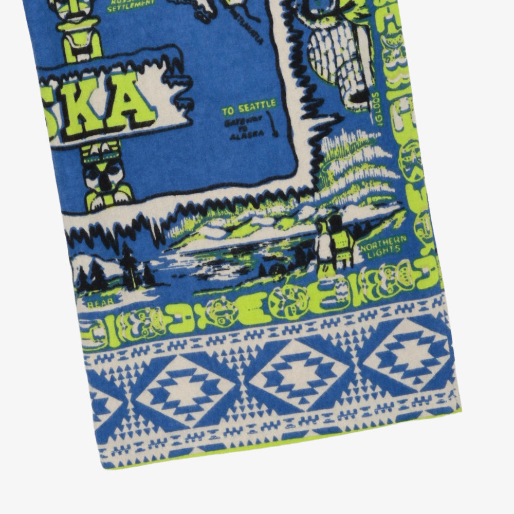 Cotton Flannel Easy Pants / BM80320NY-FN-26fw-c2 ALASKA Blue