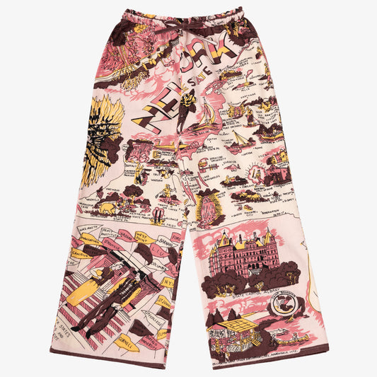 フランネルイージーパンツ NEW YORK Pink / BM80320NY-FN-25fw-c2