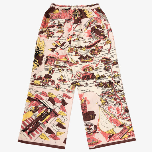 フランネルイージーパンツ NEW YORK Pink / BM80320NY-FN-25fw-c2