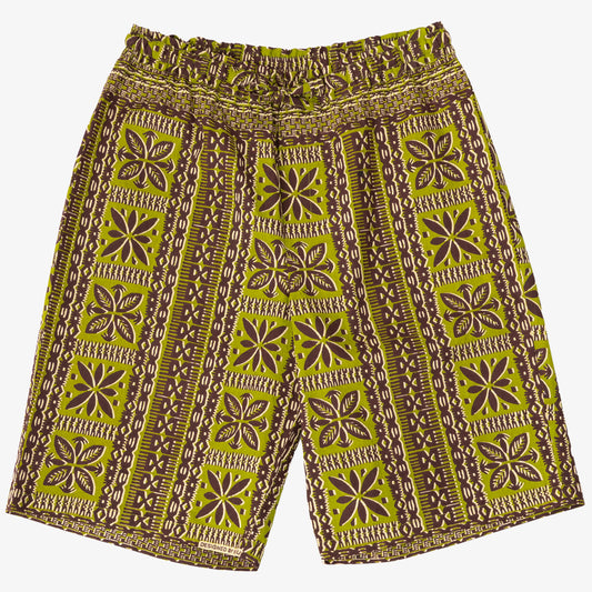 ”DENNIS“(デニス)ティキパターン プリンテッド・ショートパンツ Golden Lime