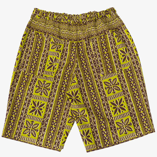 ”DENNIS“(デニス)ティキパターン プリンテッド・ショートパンツ Golden Lime