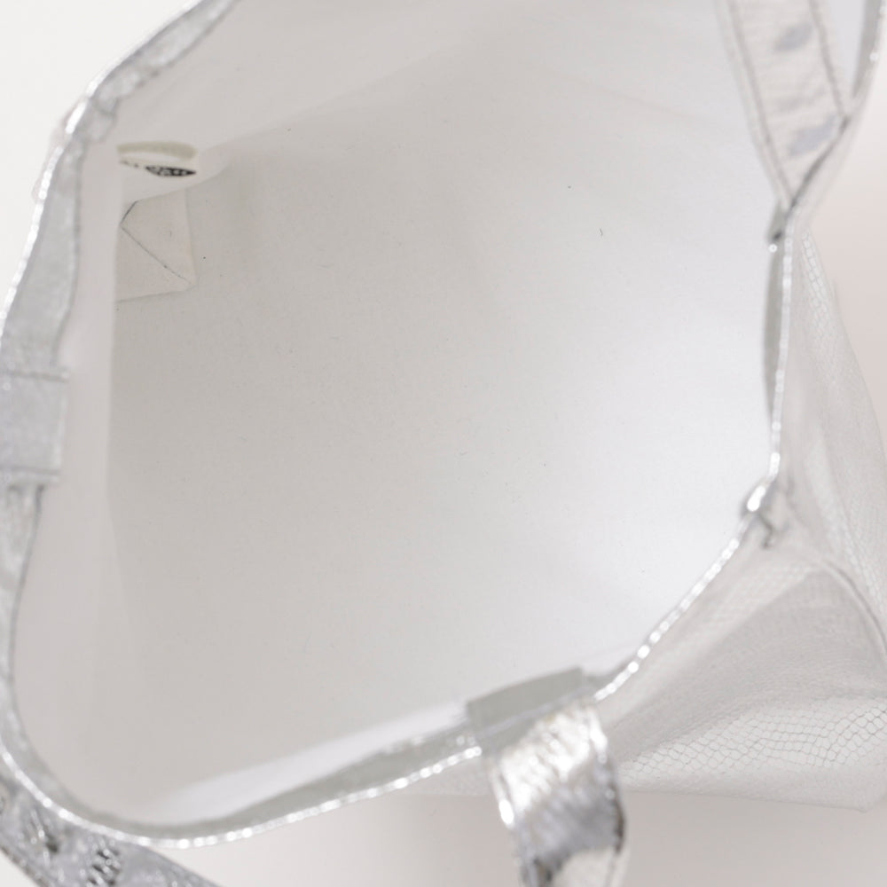 Python Shiny Outstitch Tote Silver / PD-100-26ss-c1