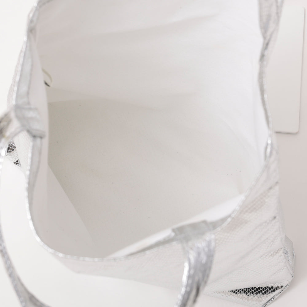 Python シャイニートートバッグ Silver / PD-101-26ss-c1
