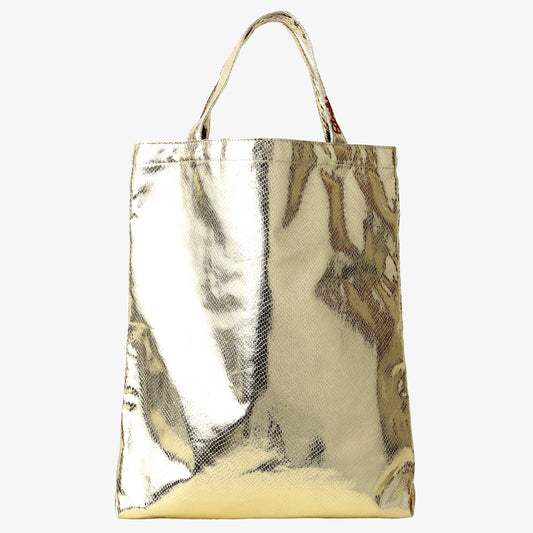 Python シャイニートートバッグ Gold / PD-101-26ss-c2