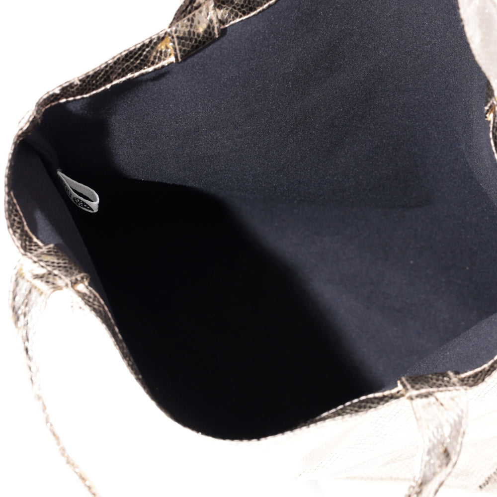 Python シャイニートートバッグ Gold / PD-101-26ss-c2