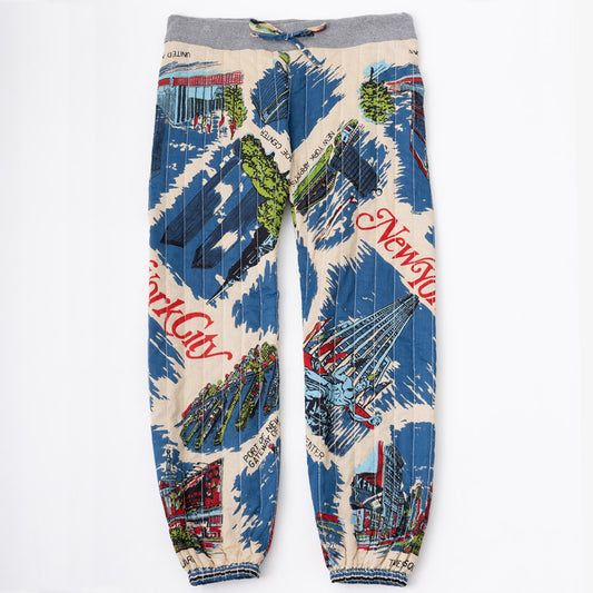 コットンキルトイージーパンツ NY3 Blue / PIM62-24vmap-25fw-c1