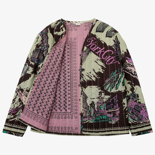 キルトVネックシャツ NY3 Mint / PIM66NC-QT-25fw-c2