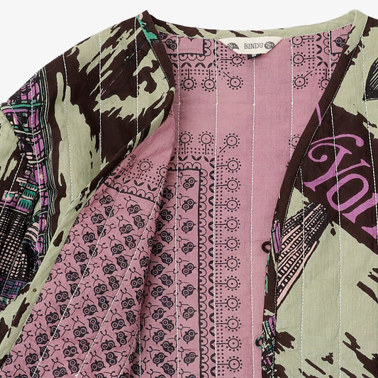 キルトVネックシャツ NY3 Mint / PIM66NC-QT-25fw-c2