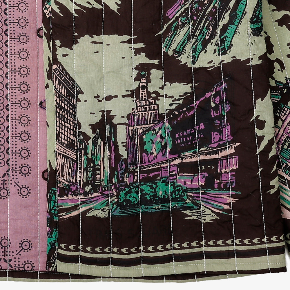 キルトVネックシャツ NY3 Mint / PIM66NC-QT-25fw-c2