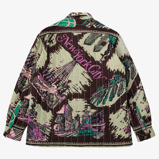 キルトオープンカラーシャツ NY3 Mint / PIM66QT-25fw-c2