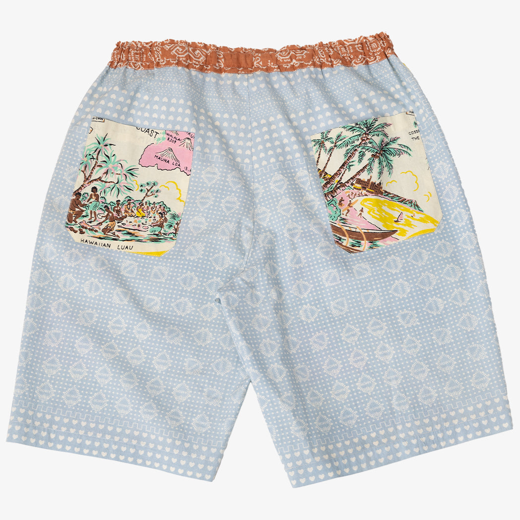 Crazy Pattern Easy Shorts Hawaii Yellow