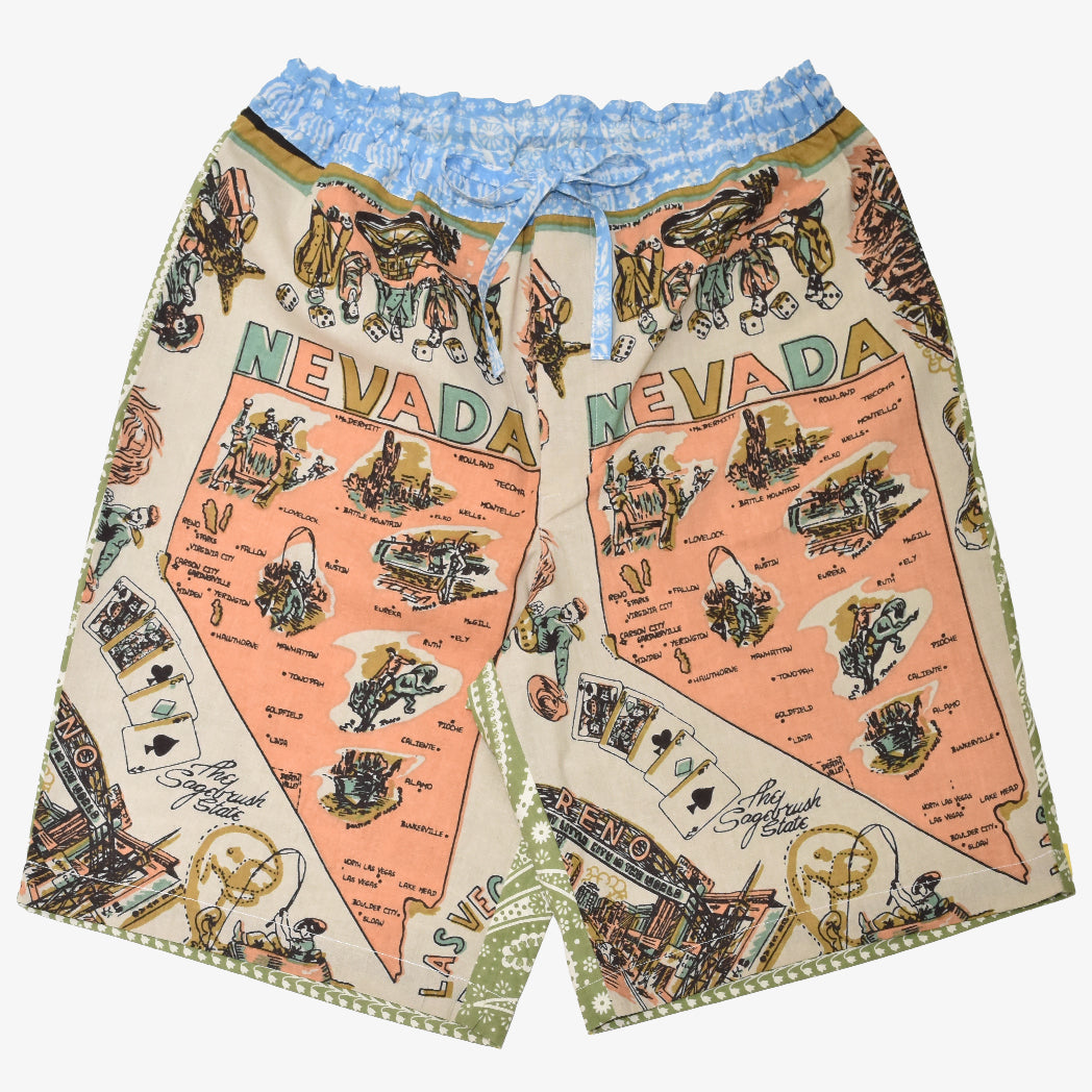 Crazy Pattern(クレイジーパターン) ショートパンツ Nevada /Green paisley
