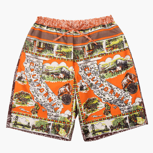 Cotton 40's Cambric Shorts Cal3 Orange / PIM71-26MS2-c3