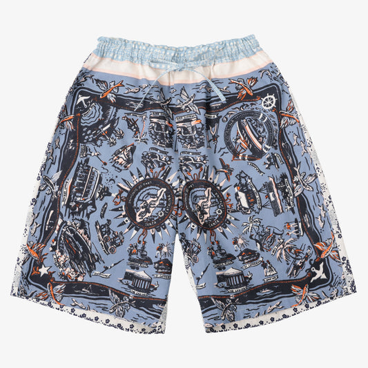 Cotton 40's Cambric Shorts Catalina Blue / PIM71-26MS2-c6