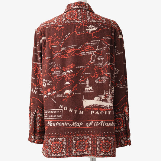 Cotton Flannel Alaska Frill Shirts Flannel Frill Shirts Alaska / Pim66FL-AL-c2 Brown