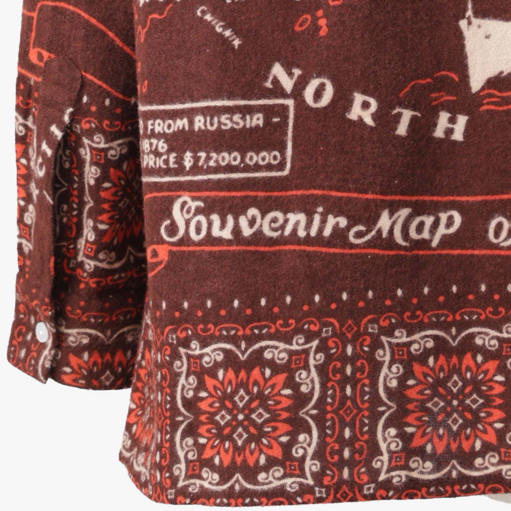 Cotton Flannel Alaska Frill Shirts Flannel Frill Shirts Alaska / Pim66FL-AL-c2 Brown