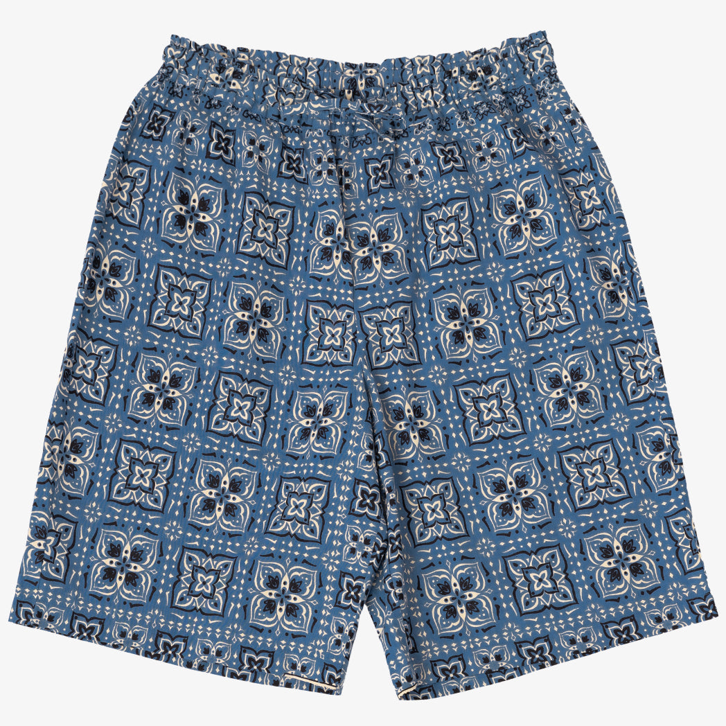 BRIAN (ブライアン)バンダナパターンプリンテッド・ショートパンツ Federal Blue