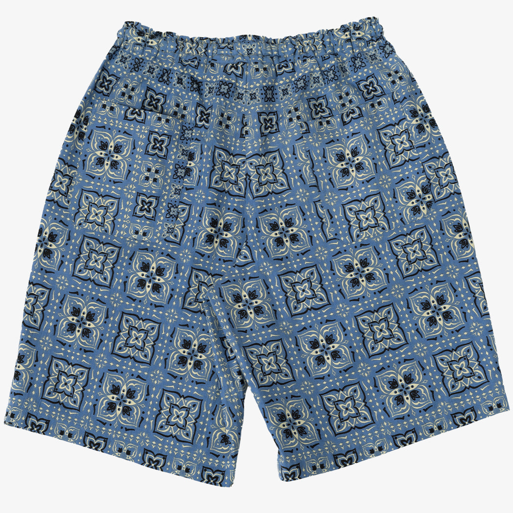 BRIAN (ブライアン)バンダナパターンプリンテッド・ショートパンツ Federal Blue