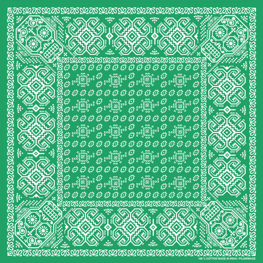 MAYA (マヤ)プリントバンダナ・Green