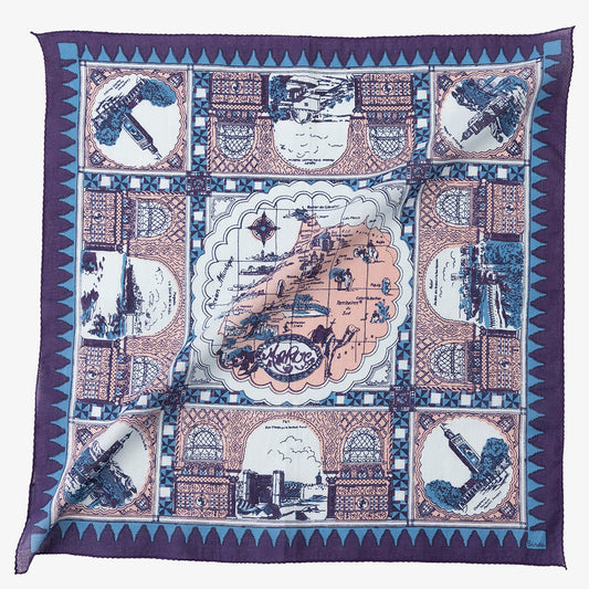 New Morocco マッププリント バンダナ Moonshine / BBB1312 NewMorocco-c2