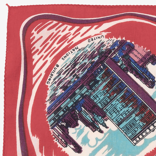 ニューヨーク2 マッププリント バンダナ Red / BBB1312-NY2-c3