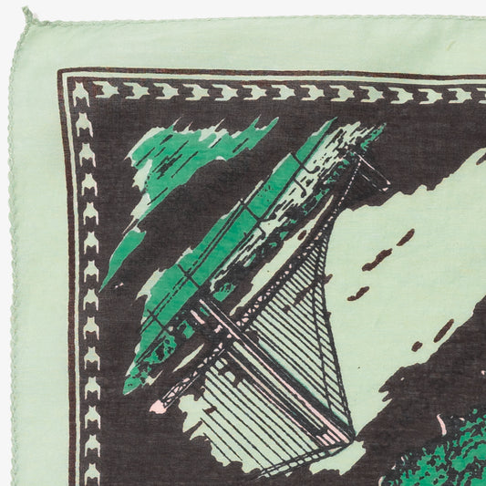 ニューヨーク3 マッププリント バンダナ Mint / BBB1312-NY3-c2