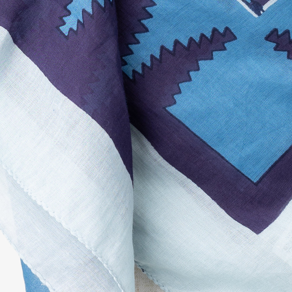 Morocco Map Print Scarf Moonshine / BBB1313-Morocco-c2