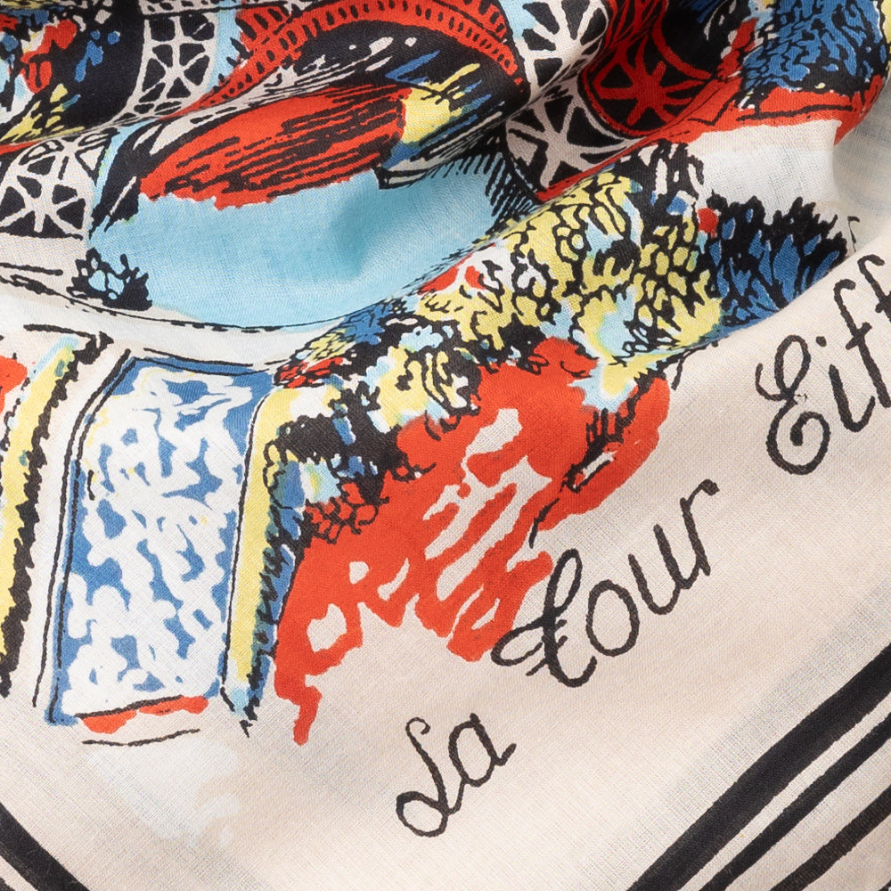 パリス マッププリント スカーフ Natural / BBB1313-Paris-c1